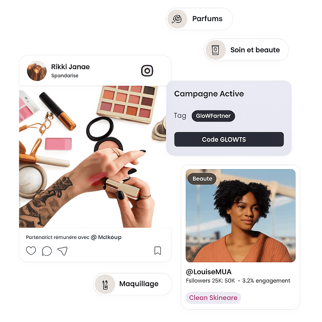affiliation influence beauté